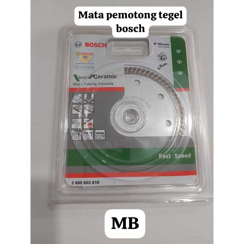 Gerinda bosch 4 inch / 105mm mata gerinda potong keramik granit mata gerinda granit keramik alat pot