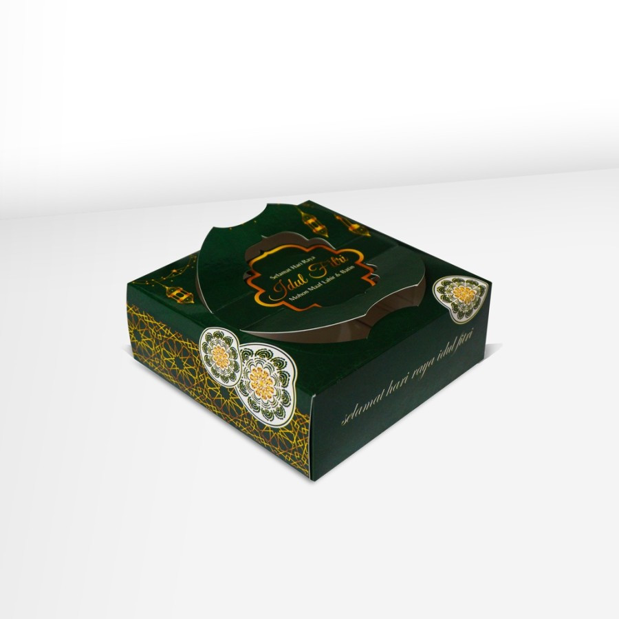 

10 Pcs Box Tenteng Toples 250 Gr Isi 1 Dus Hampers Idul Fitri 12x12x5 Cm Kotak Kuker Lebaran