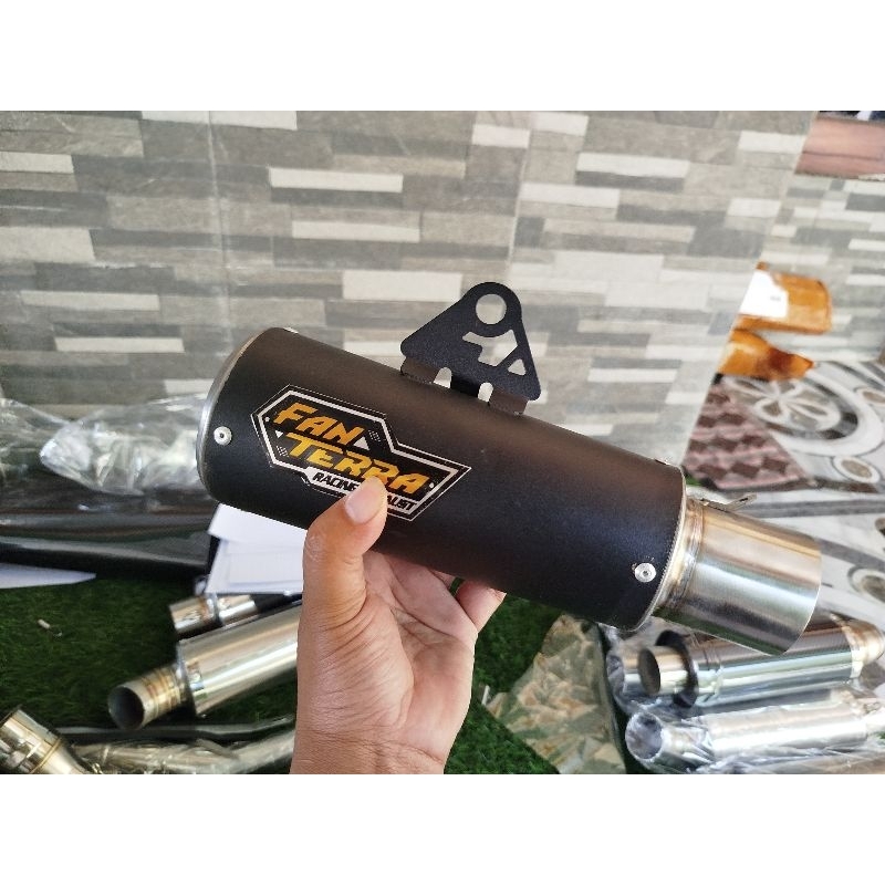 SLENCER KNALPOT FANTERA DRAG GP3 KNALPOT RACING BLACK COUTING FANTERA GP3 KNALPOT DRAG RACING GP3 BL
