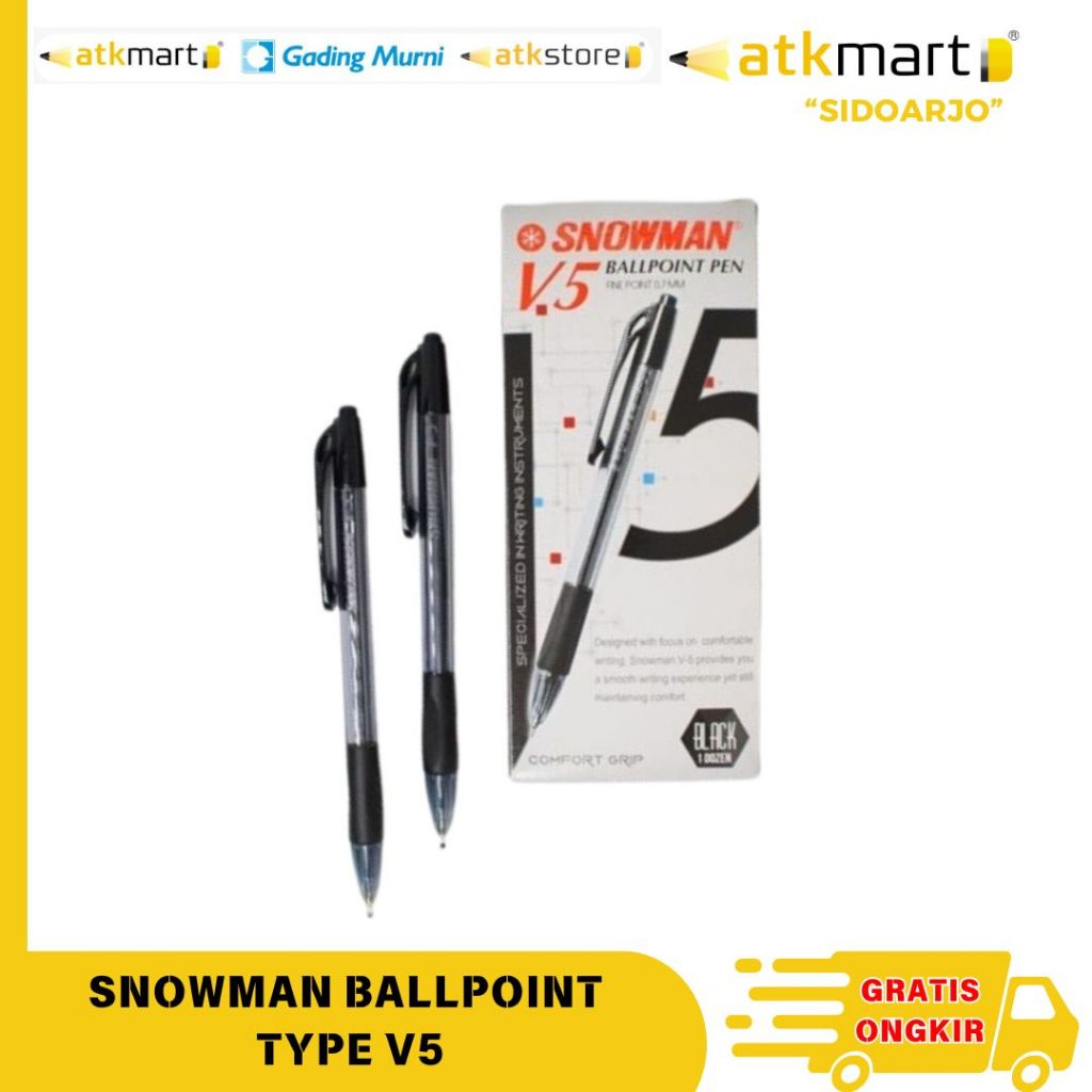 

SNOWMAN BALLPOINT TYPE V5 / bulpen / pena
