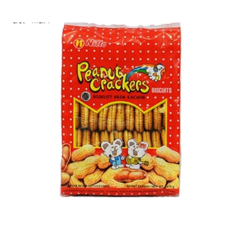 

nitto peanut crackers biskuit krim kacang 475gr