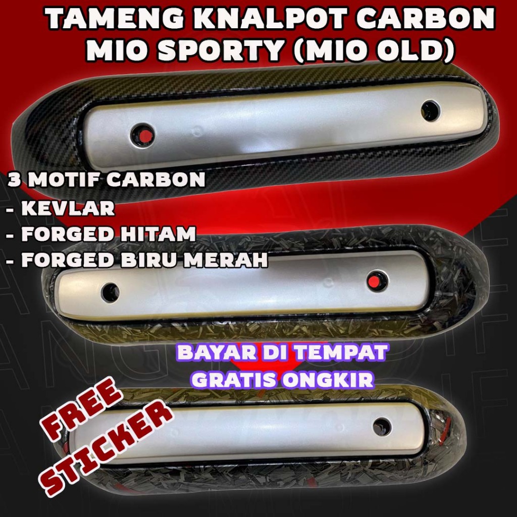Tameng Knalpot Mio Sport Carbon Tameng Knalpot Mio Smile Tameng Knalpot Mio Karbu Carbon Kevlar Carb