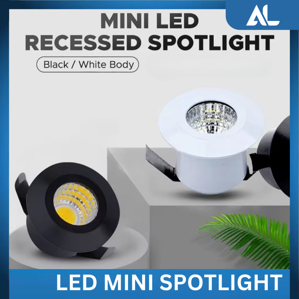 LAMPU DOWNLIGHT MINI LED SPOTLIGHT 1W 2W 3W COB LEMARI SPOT 1 WATT 2 WATT 3 WATT