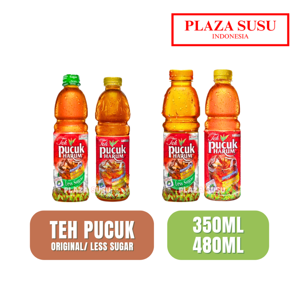 

MINUMAN TEH PUCUK HARUM BOTOL ORIGINAL TEHPUCUK LESS SUGAR 350ML/480ML