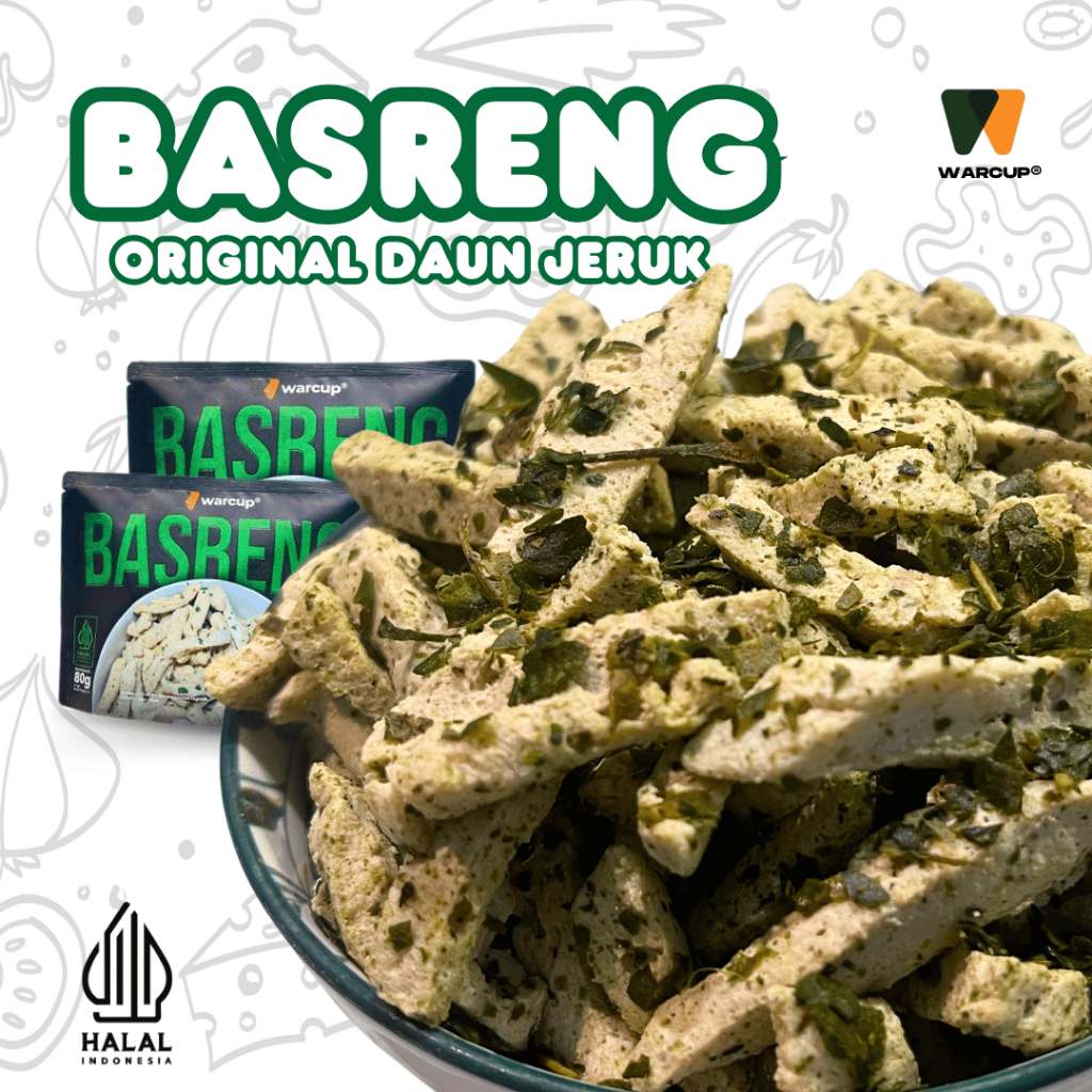 

Basreng Warcup - Bakso Goreng Rasa Original Daun Jeruk 80gram