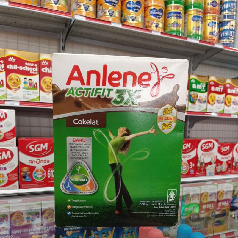 

Anlene actifit 3X coklat 590g