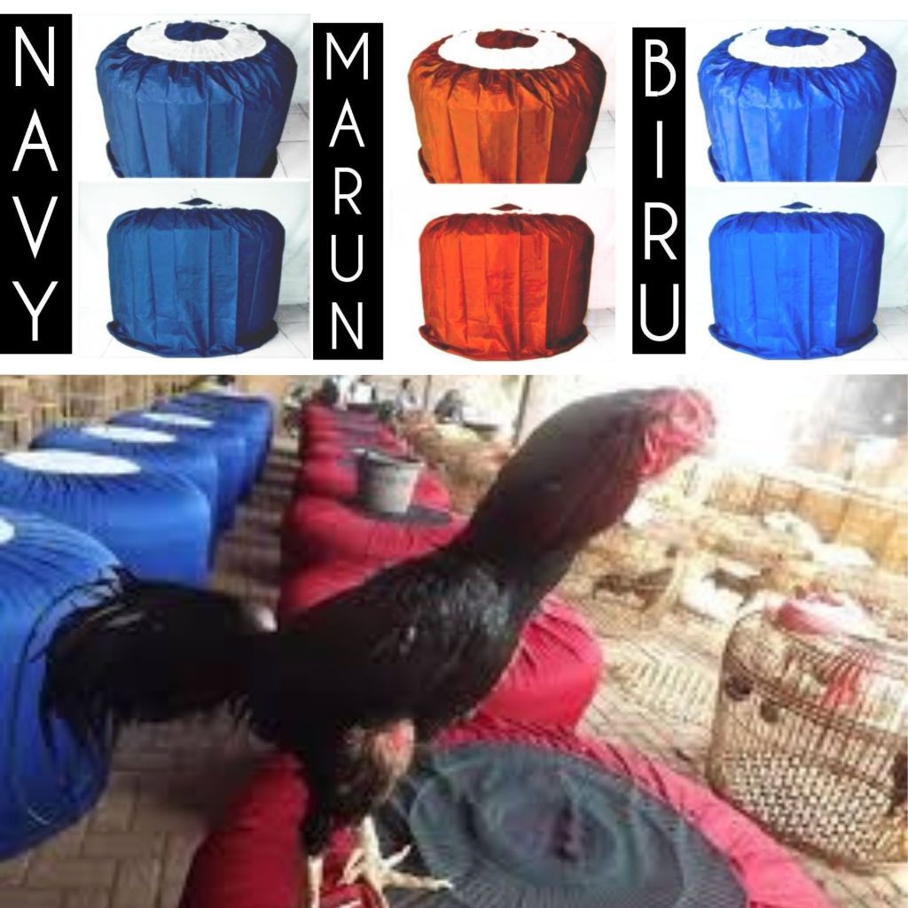 krobong kurungan bulat ayam jago zeorfarm