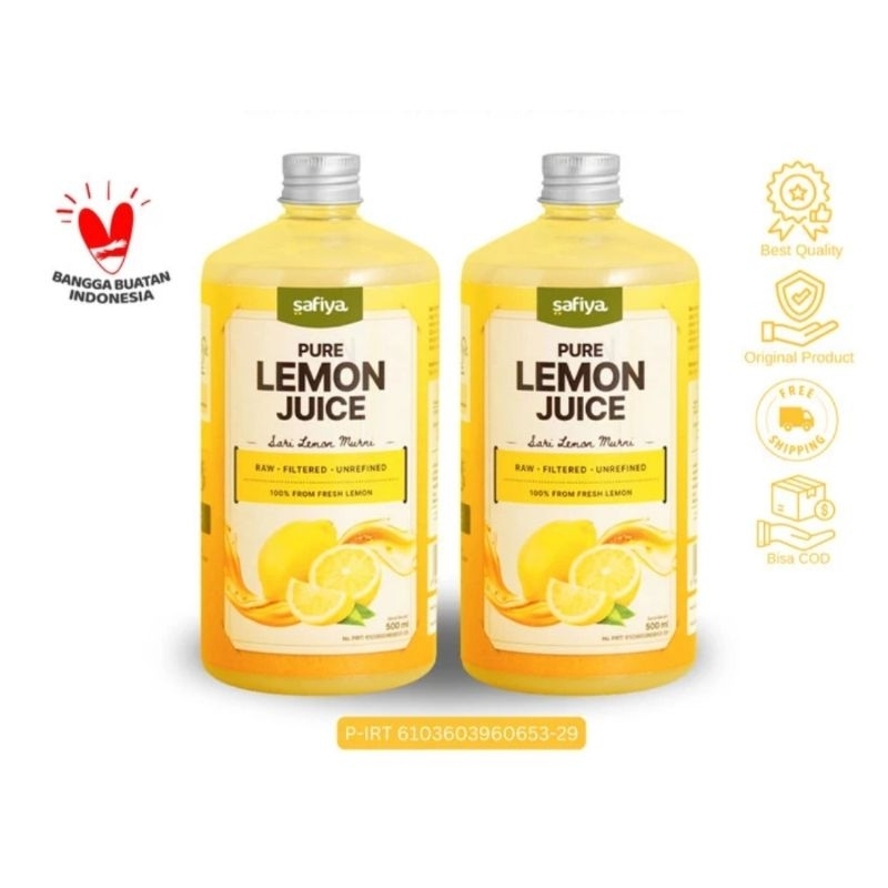 

SARI LEMON 500 ML SAFIYA PURE LEMON JUICE PREMIUM