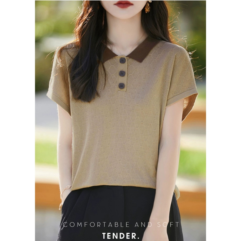Kaos Atasan Korea Wanita Lengan Pendek/ T Shirt Wanita Lengan Pendek