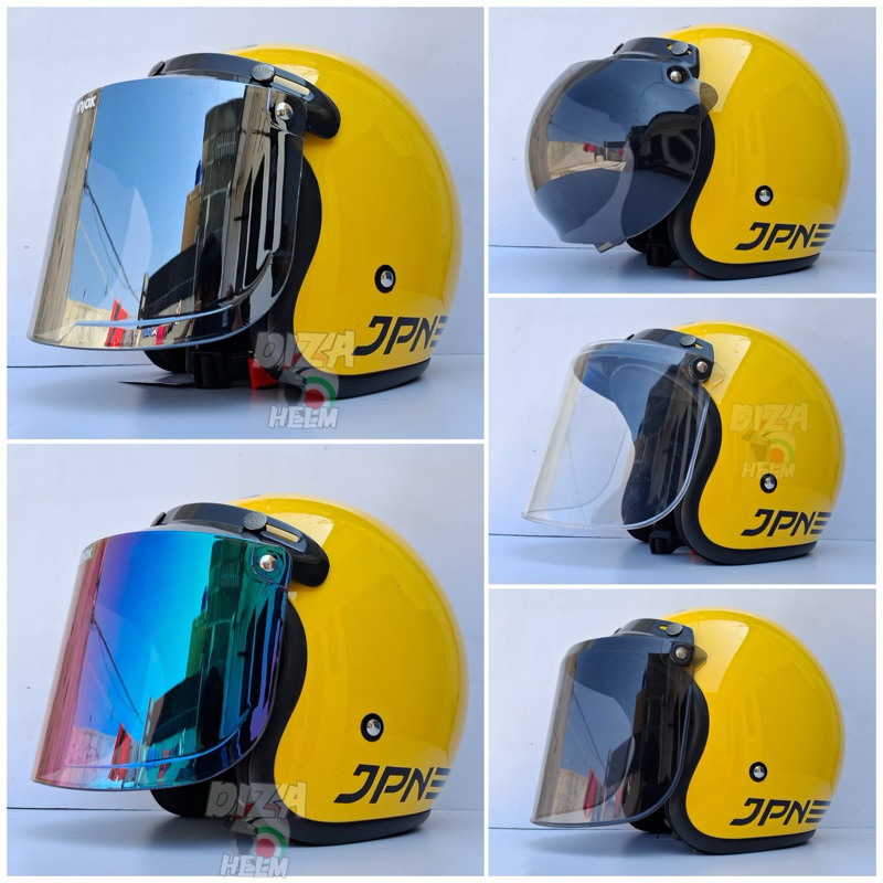 Helm JPN Original Kuning Metalik
