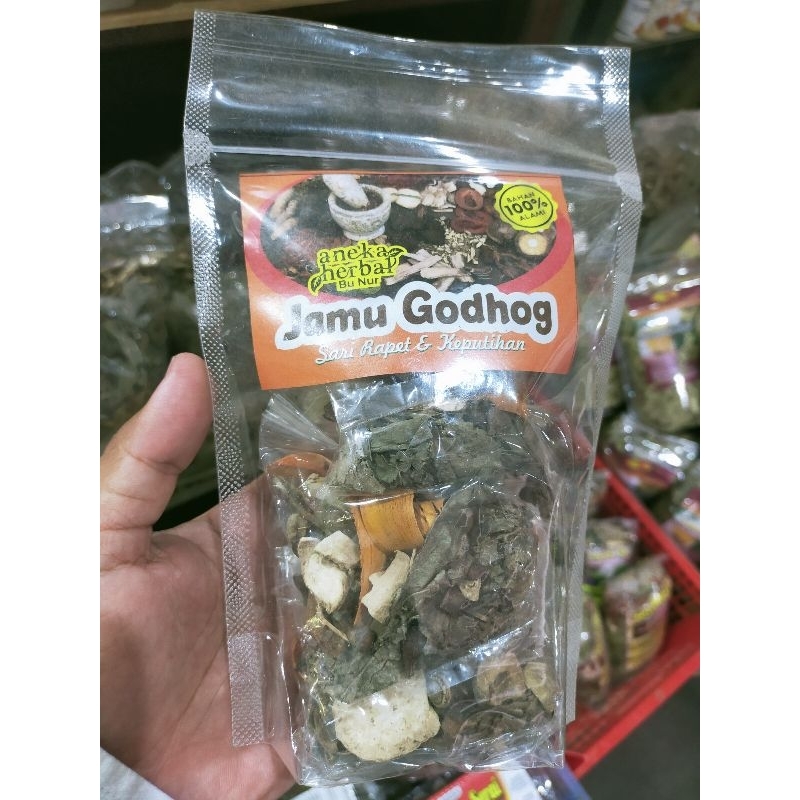 

Jamu godog praktis - ekstra gula batu - jamu keputihan - sari Rapet - wedang jamu godog - minuman herbal tradisional - kaya manfaat kesehatan