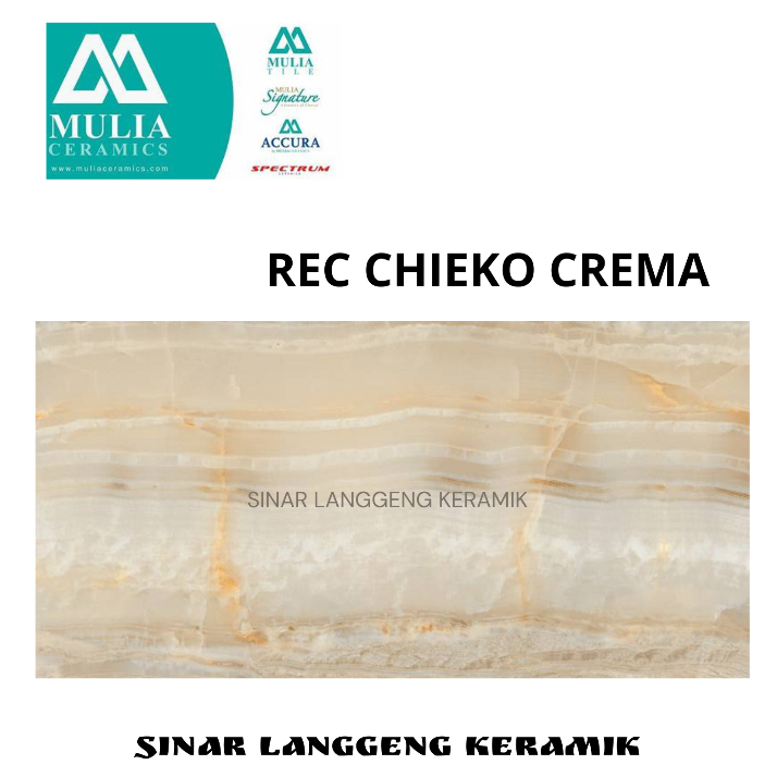KERAMIK DINDING SIGNATURE REC CHIEKO CREMA 30X60 GLOSSY