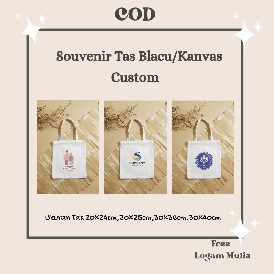 Kanvas | Tas |  Suvenir | Free Ongkir | Custom | COD | | Gerabah | Ultah | Penganten | Ulang Tahun |