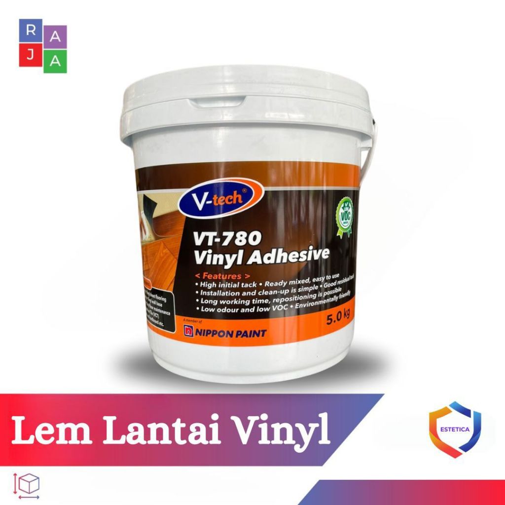 Lem Vinyl water based lantai vinyl adhesive LEM KHUSUS VINYL 5 KG dan 1 KG