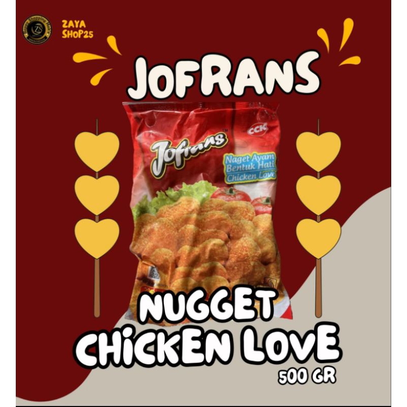 

JOFRANS CHICKEN NUGGET LOVE 500gr