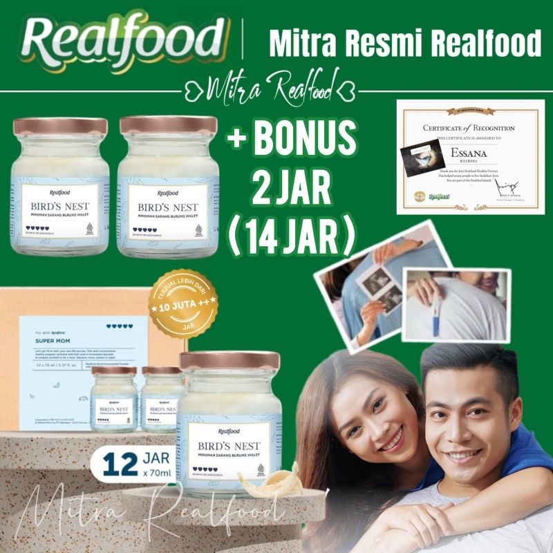 

Realfood Super Mom 12 Botol Bonus 2 Botol ( Minuman Sarang Burung Walet )