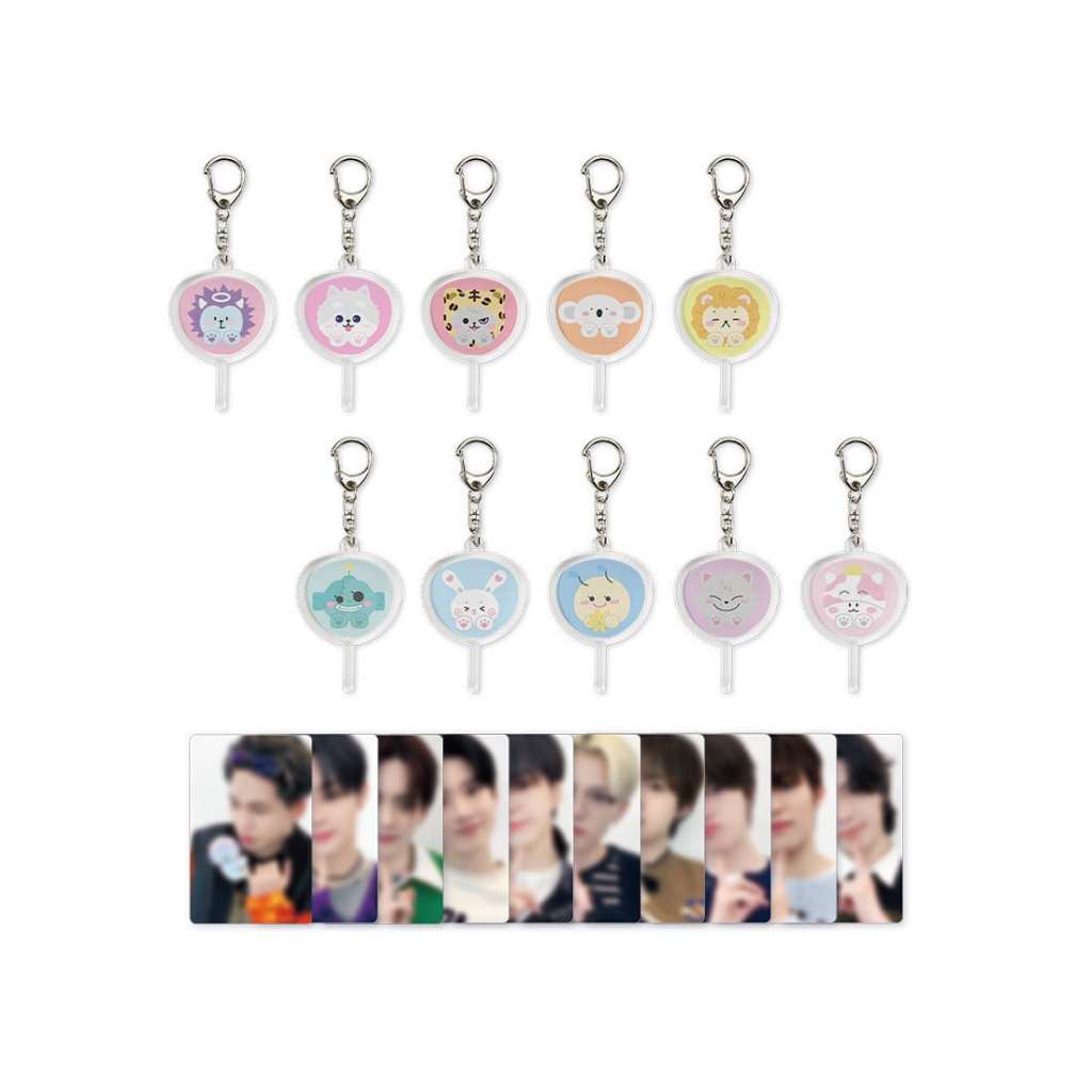 [READY STOCK]  MD FUNNY TREASURE MINI ACRYLIC FAN KEYRING DDHAI MEUNG DDU DDU OFFICIAL