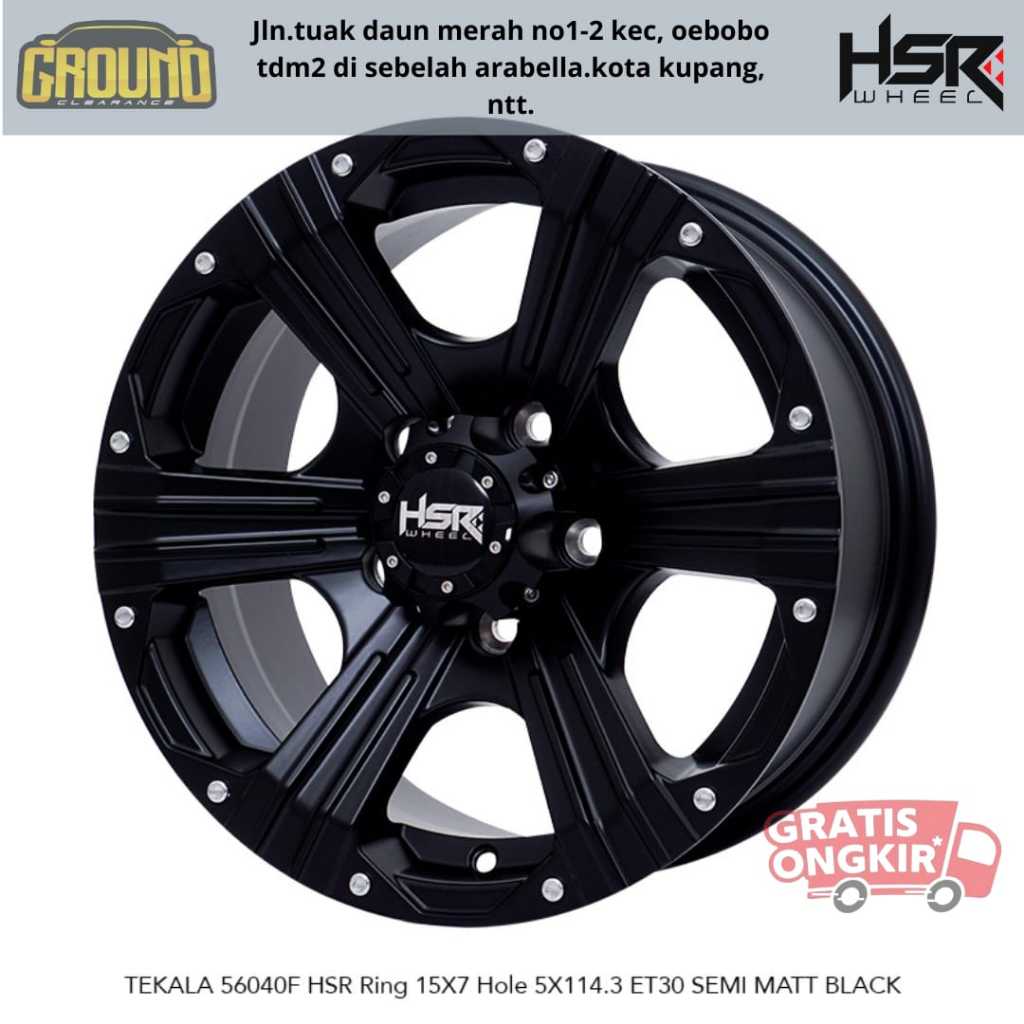 VELG MOBIL MURAH R15 MODEL OFFROAD PNP RUSH, TERIOS, INNOVA, CRV , NEW CARRY R15 PELEK HSR TEKALA HI