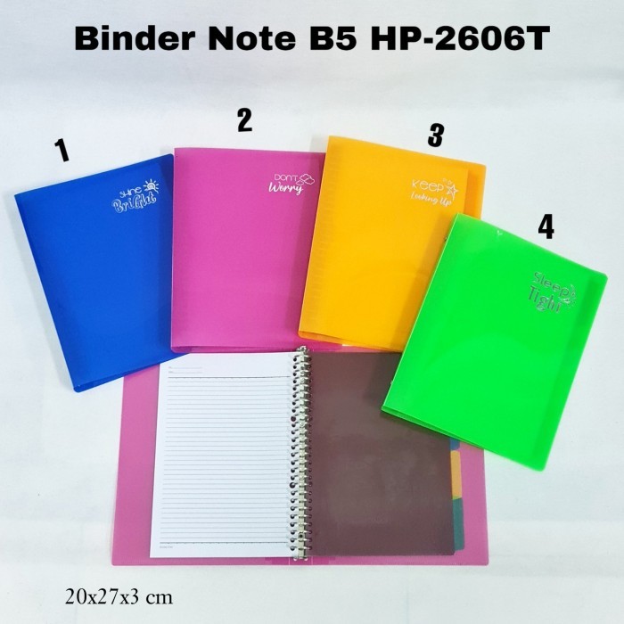 

GASTA - BINDER CAMPUS / BINDER NOTE / BINDER BUKU CATATAN / BINDER NOTE B5 HP-2606T