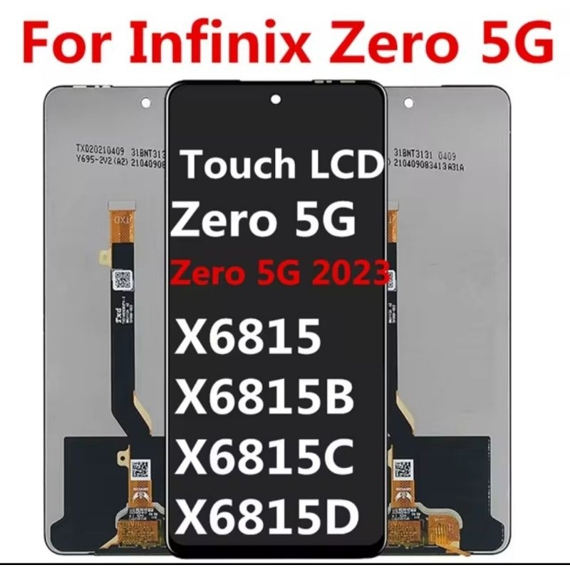 LCD FULLSET FRAME INFINIX ZERO 5G X6815 X6816B X6815C SUDAH TES