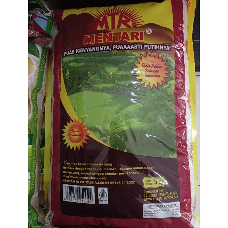 

Beras mentari 5kg