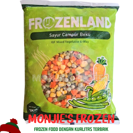 

FROZENLAND Mixed Vegetables 4 Way 1Kg - Sayuran Campur Beku