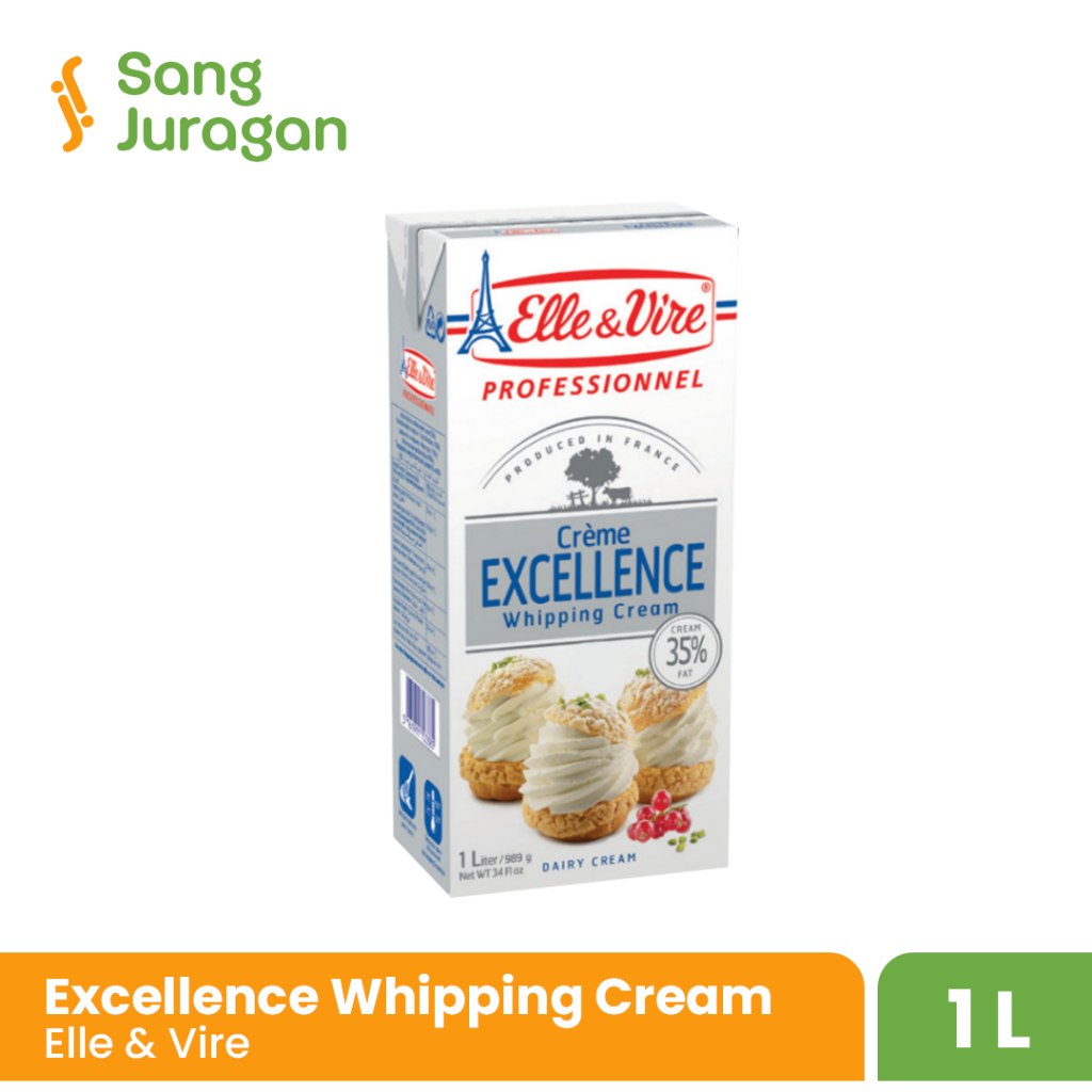 

Elle & Vire Creme Excellence Whipping Cream 35% Fat 1 Liter