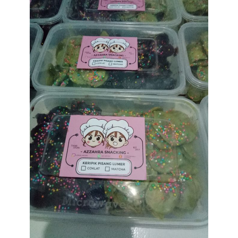 

KERIPIK PISANG LUMER MIX COKLAT DAN MATCHA