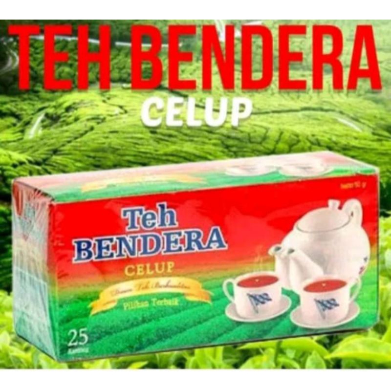 

TEH BENDERA 1 BOX ISI 25 KANTONG TEH