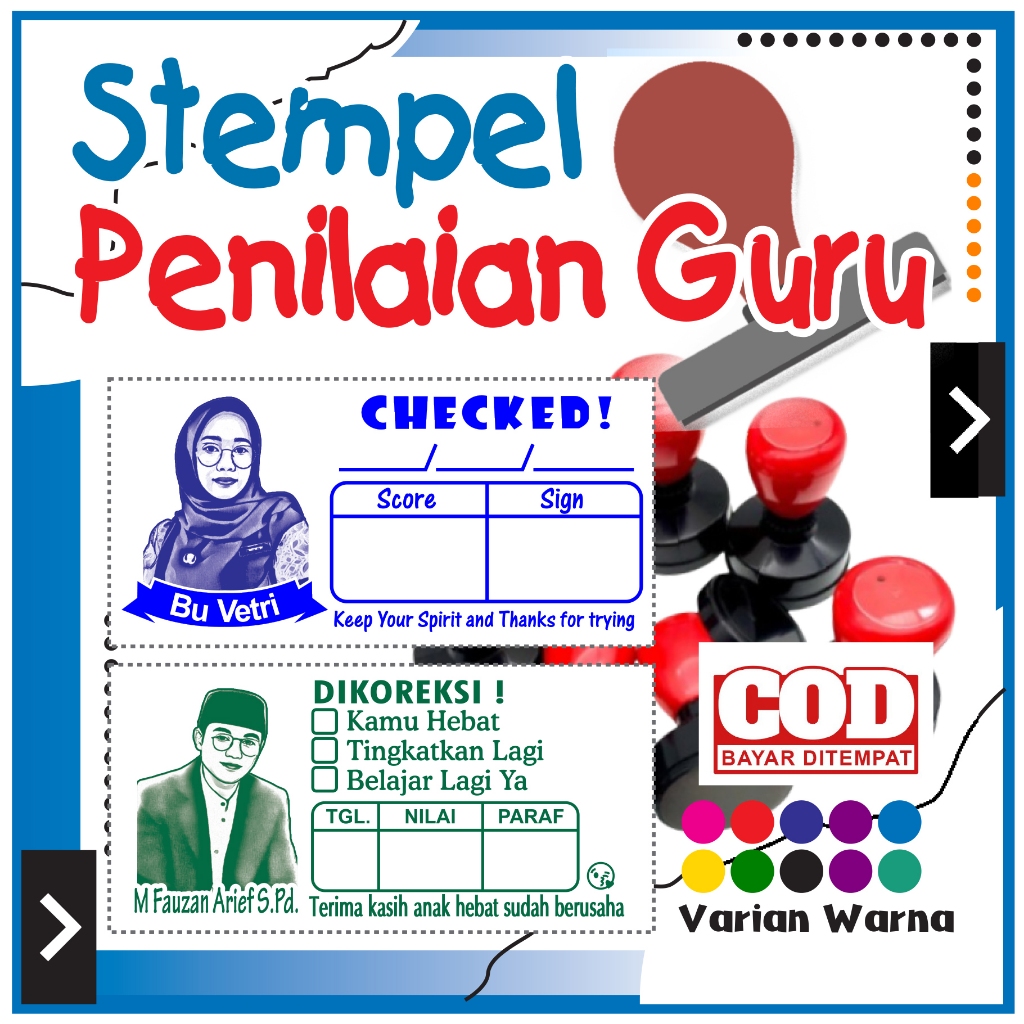 

Stempel Nilai Guru / Stempel Nilai / Stempel Penilaian / Stempel / Stemel Custom / Stempel Otomatis