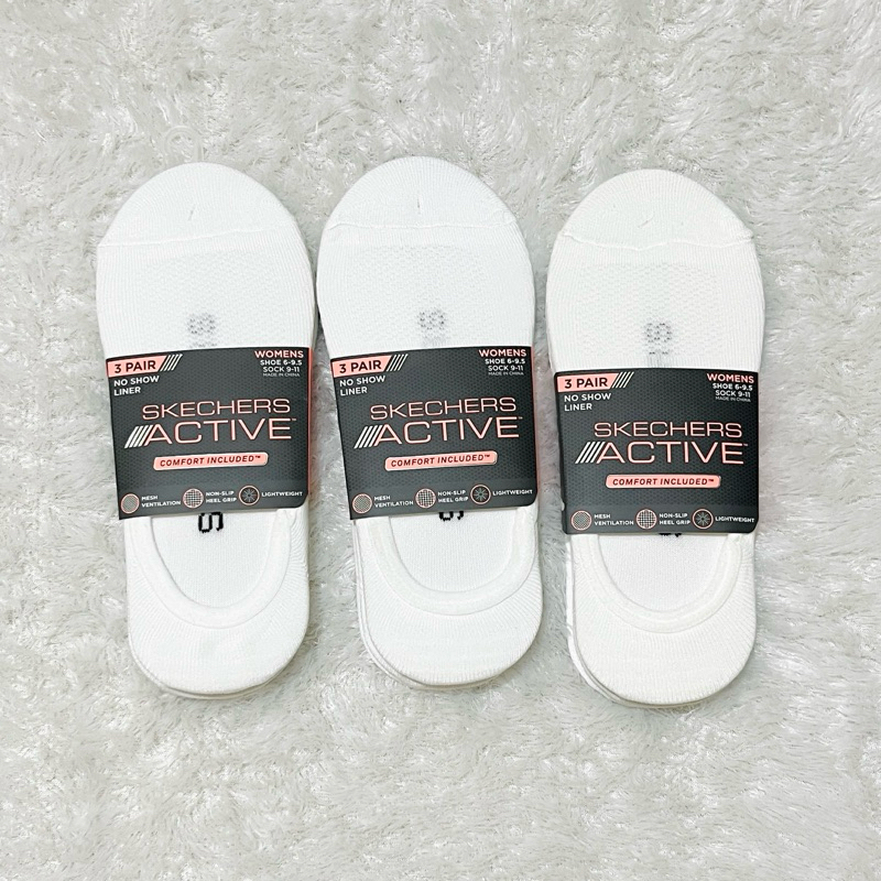 ORIGINAL SALE DISKON 70% KAOS KAKI SKECHERS WOMEN WANITA LINER SOCKS LOW CUT
