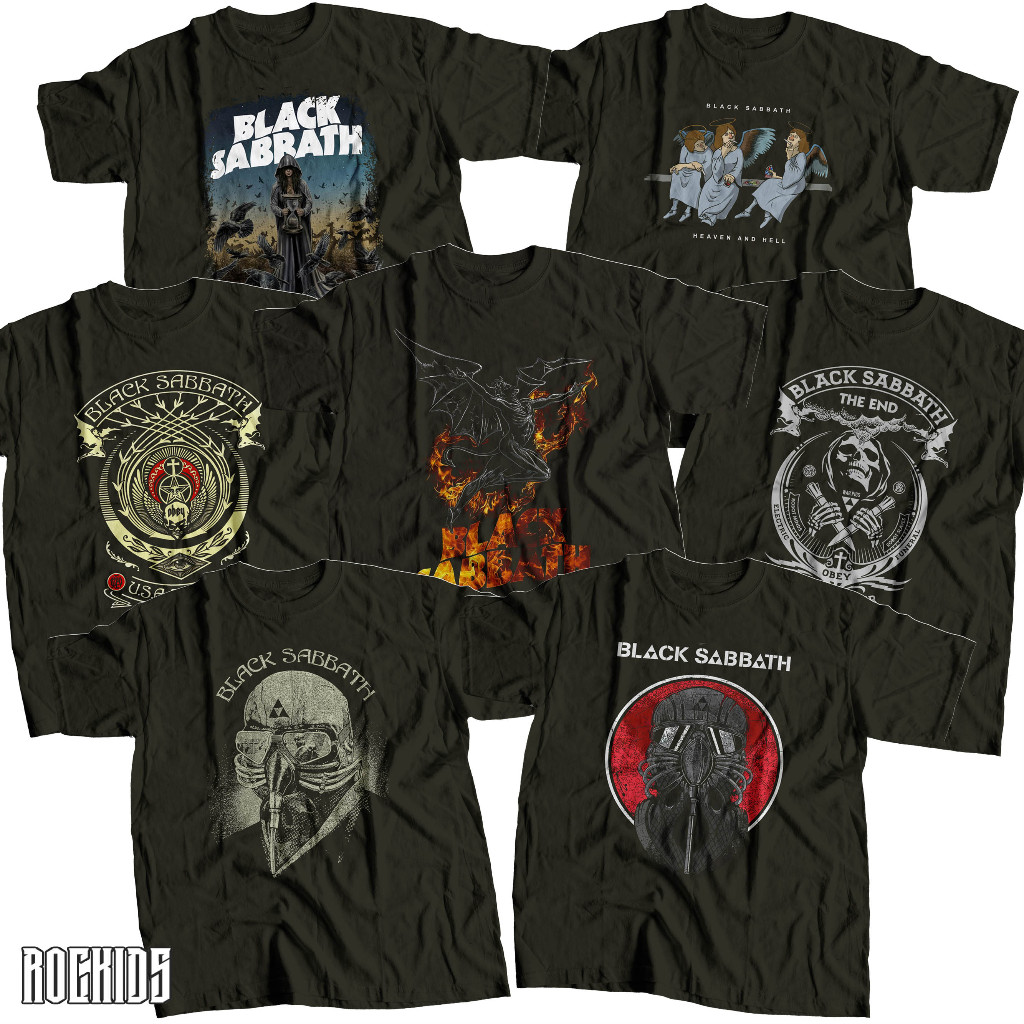 ROCKIDS - BLACK SABBATH - TSHIRT - TEES - KIDSWEAR - KAOS BAND - KAOS BAND BLACK SABBATH - KAOS BLAC
