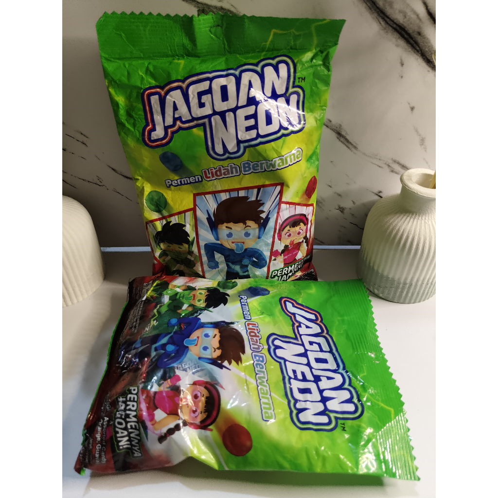 

Jagoan Neon Candy Bag 40pcs - Assorted Candy - Permen Aneka Rasa Anggur, Jeruk & Jambu