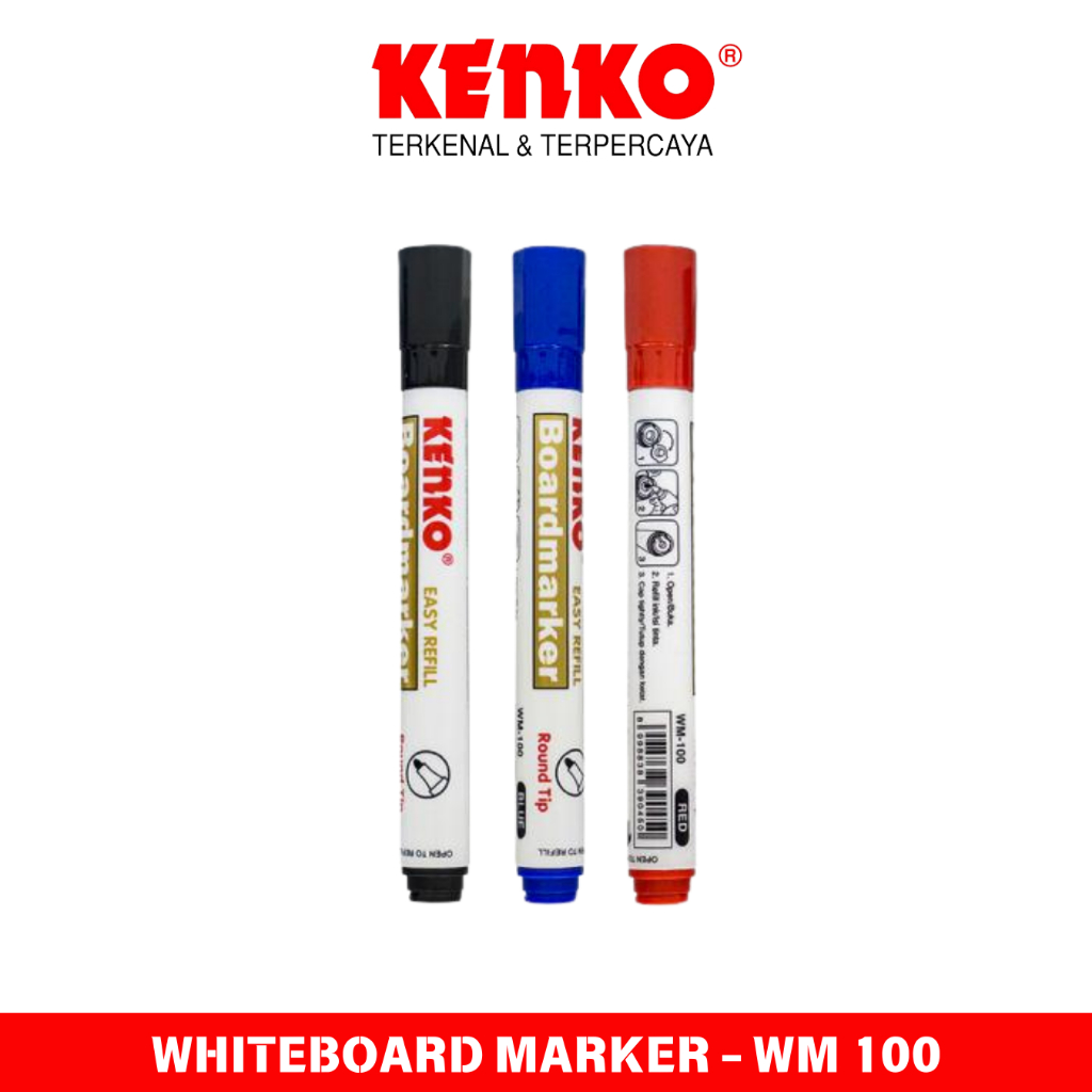 

Spidol Whiteboard KENKO Papan Tulis Bisa Dihapus - WM 100