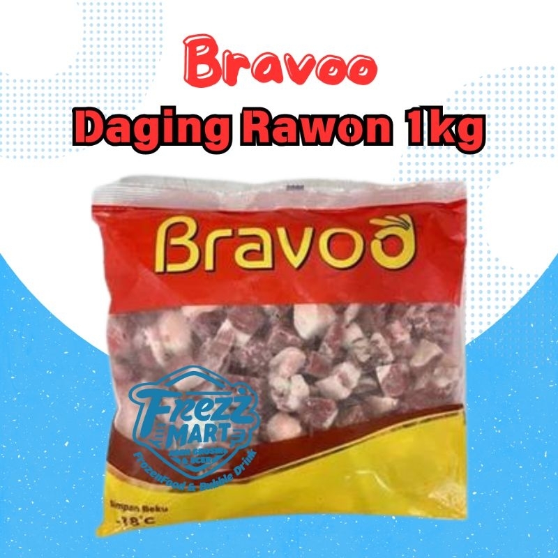 

Bravoo Daging Rawon Sapi 1kg Tetelan Potongan Frozen Potong Premium Halal Steril