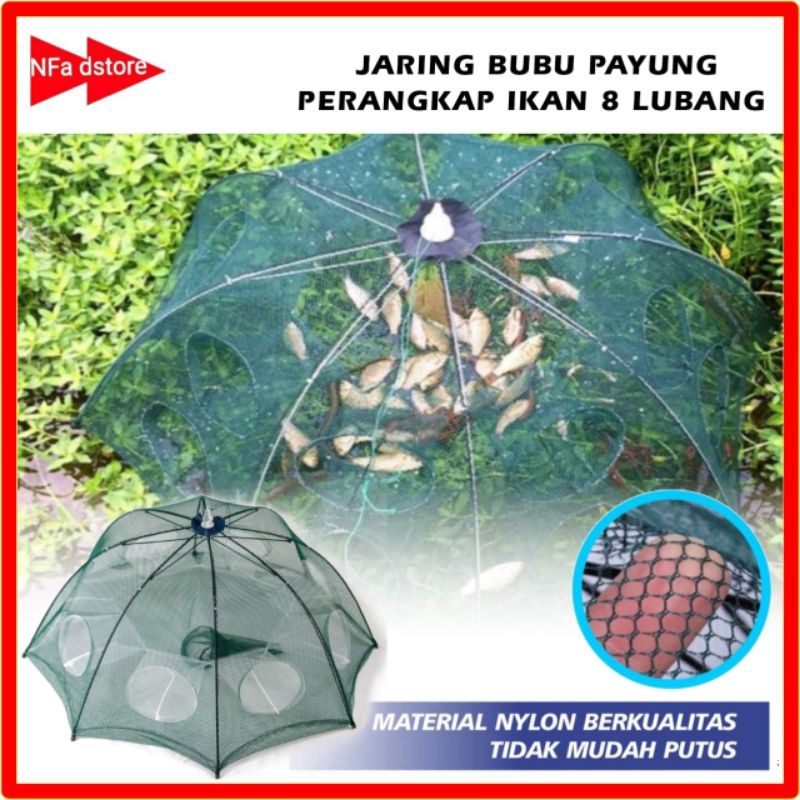 Perangkap Ikan/Bubu Ikan/Jebakan Ikan & Udang 8 Lubang