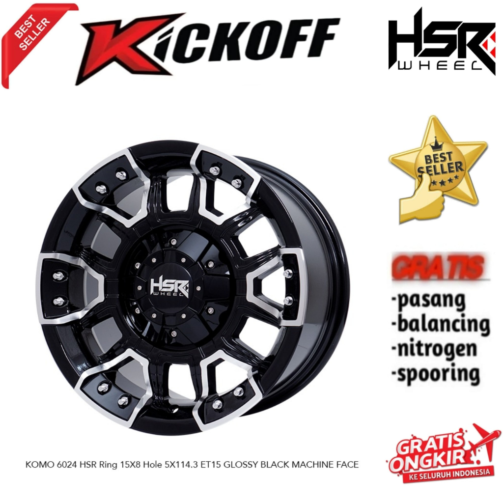 VELG MOBIL OFFROAD TERBARU RING 15 HSR KOMO BISA UNTUK MOBIL GRANDMAX LUXIO TERIOS DLL