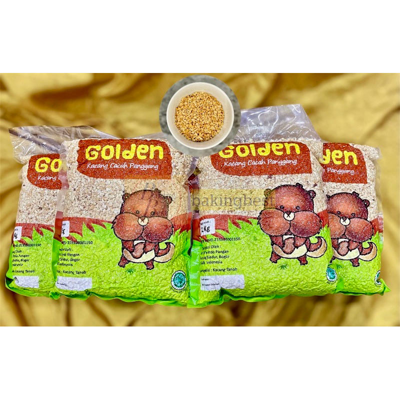 

KACANG CACAH TANAH REPACK (100 , 250 , 500 gr) GOLDEN NUT Halal BPOM RI . Kacang Tanah Topping Kue