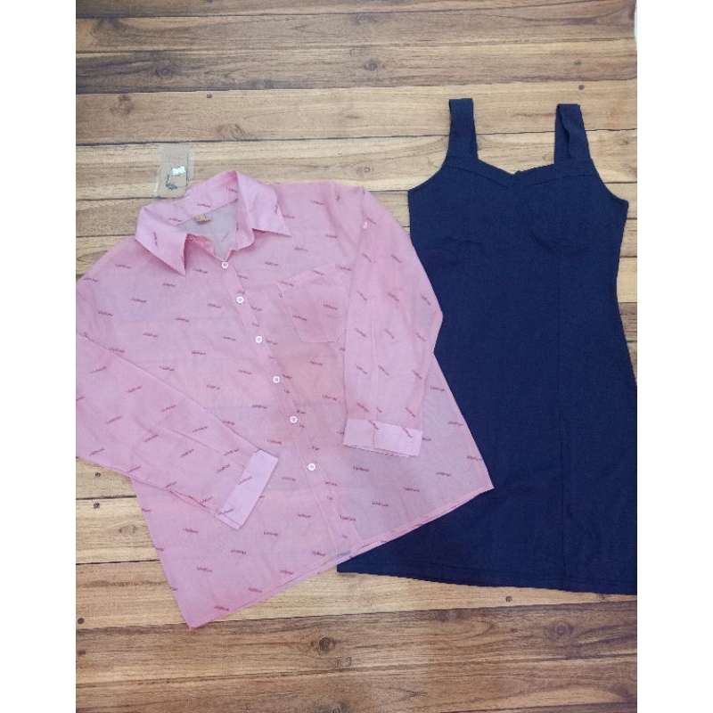 set dress kemeja bkk HNJ