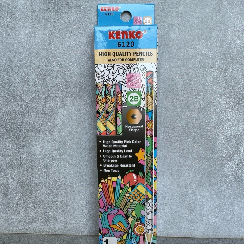 

pensil kayu wooden pencil 2B kenko