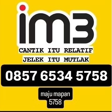 Nomor Cantik IM3 INDOSAT MAJU MAPAN 5758 | Kartu Perdana IM3 INDOSAT 5758 MAJU MAPAN | Nomor Cantik 