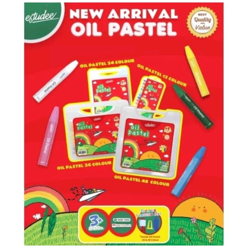 

estudee oil pastel isi 48 colour