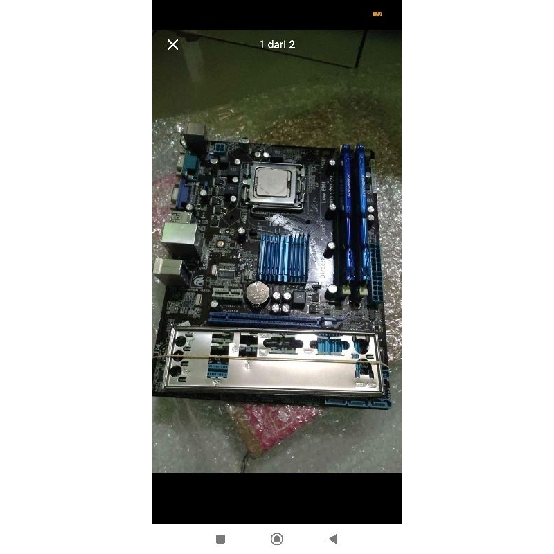 mobo G41 ddr3 core2 duo ram 8 gb tinggal tempel