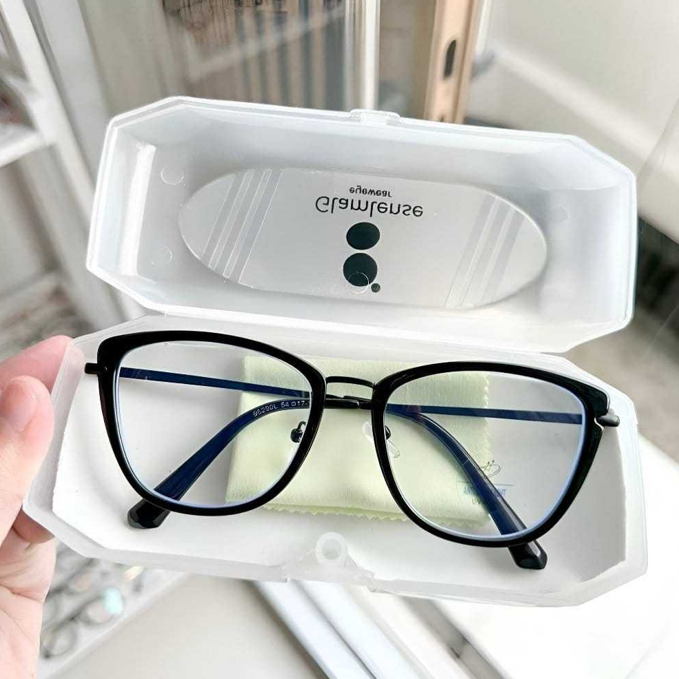 KACAMATA] KACAMATA MINUS CAT EYE PHOTOCROMIC ANTIRADIASI PRIA DAN WANITA 95920 FREE BOX&LAP DAN CAIR