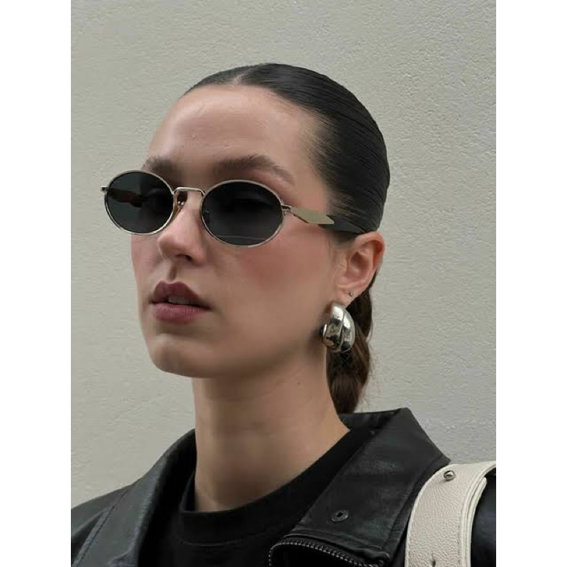 Kacamata Sunglasses Outdoor Prada Meral Retro Vintage Hits Viral Usisex Oval 01 Premium