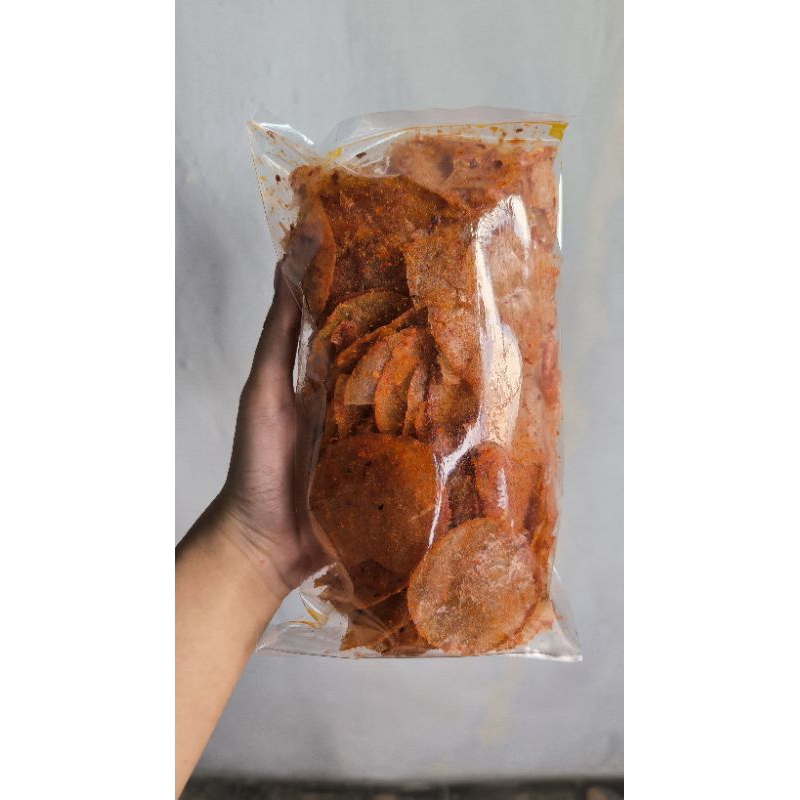 

Keripik Kaca Pedas Nikmat 150gram