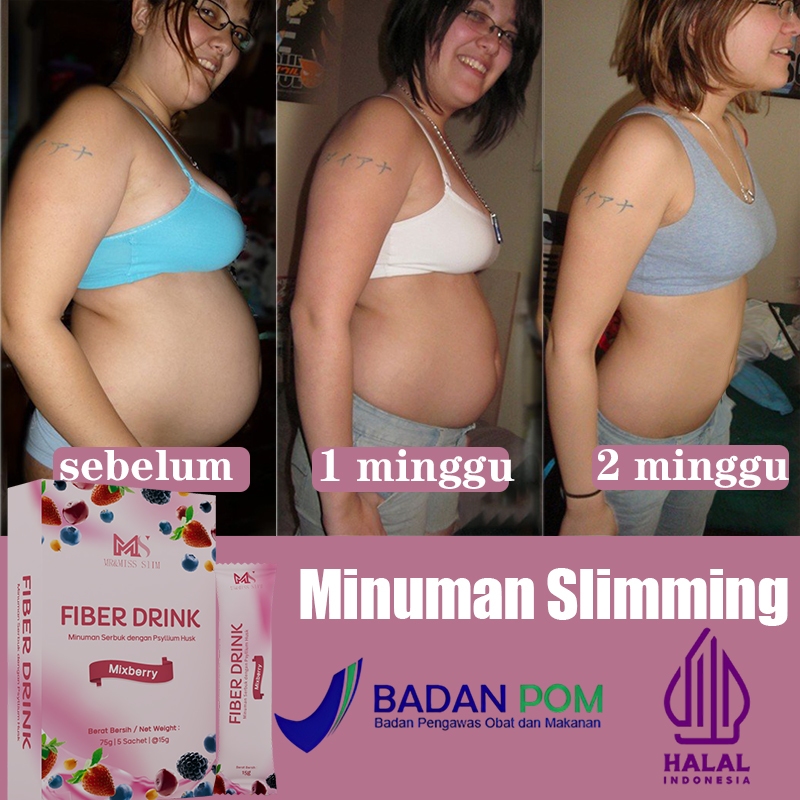 Teh diet ampuh cepat dan bpom Teh diet Fiber drink  Obat penurun berat badan 5 PC/kotak Minuman penu