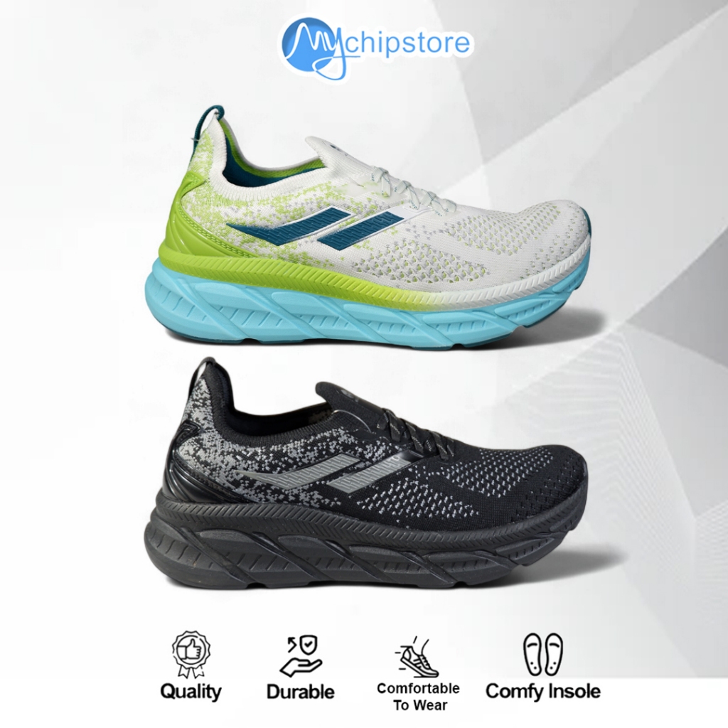 Sepatu Sneakers Running Pria Wanita Original MILLS ENERMAX NANOKNIT