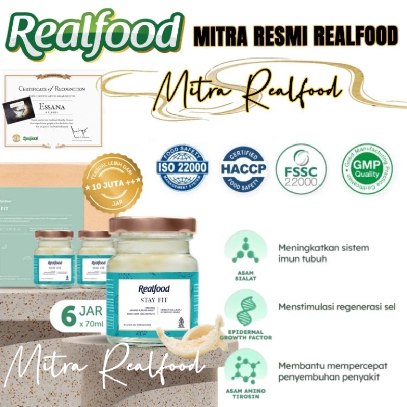 

Realfood Trial Stay Fit 6 Jar ( Minuman Sarang Burung Walet )