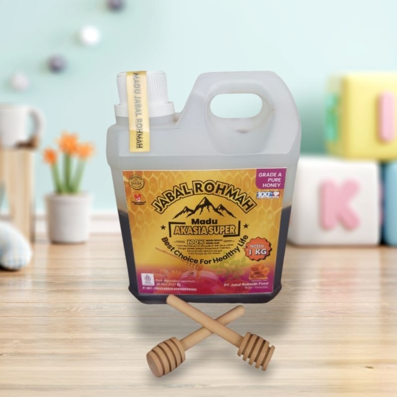 

Madu Akasia Super Asli Murni Jabal Rohmah Grade A 100% Alami Pure Raw Honey